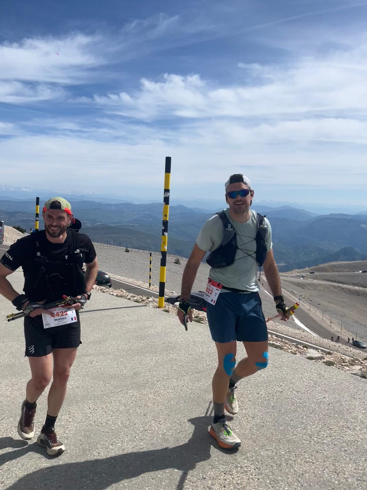 Benoit MOREL et Benjamin PLUS sur le Mistral Marathon Trail