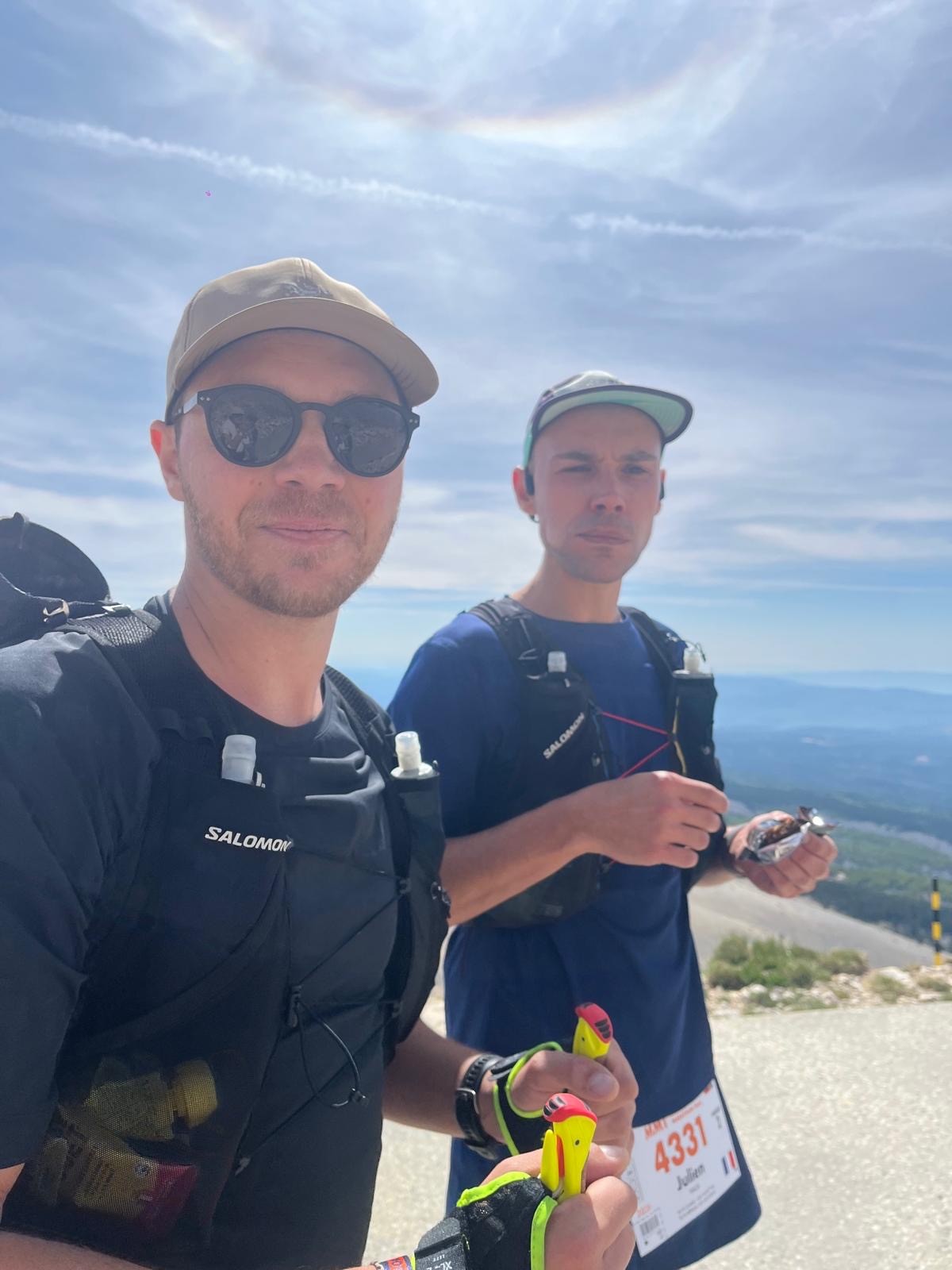 Diégo DUCROS et Julien VALLA en course sur le Ventoux