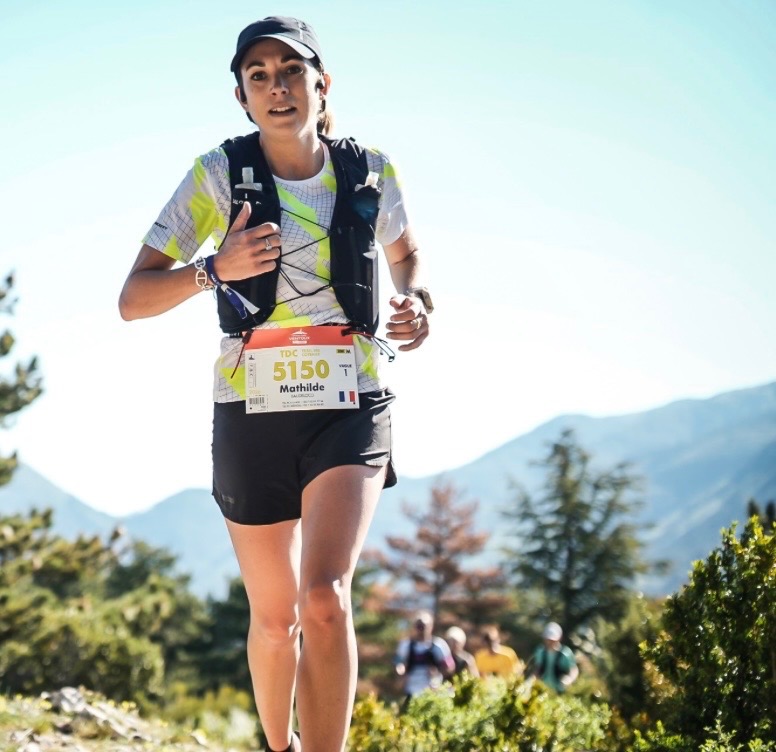 Mathilde Baudelocq sur le parcours du Ventoux